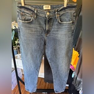 Agolde Light Blue Straight Jeans